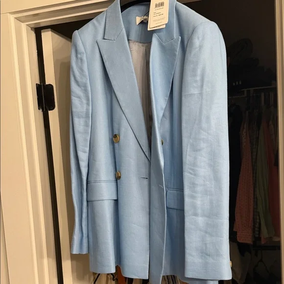 NWT Reiss Hollie Linen Blazer ASO Kate Middleton - Picture 2 of 6